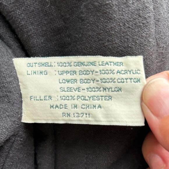 John Ashford 90s VTG Soft Black Leather Jacket, Lived-In, Relaxed Fit Men's L - Picture 14 of 15